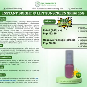 INSTANT BRIGHT & LIFT SUNSCREEN SPF50 20G