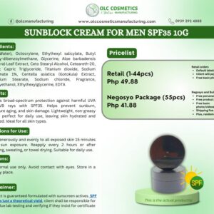 SUNBLOCK CREAM 10G – BLACK FOR MEN