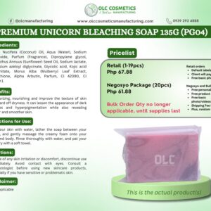 PREMIUM UNICORN BLEACHING SOAP 135G