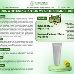20X WHITENING LOTION W/ SPF30 100ML