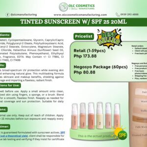 TINTED SUNSCREEN W/SPF25 20ML