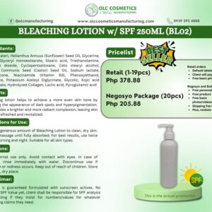 BLEACHING LOTION w/ SPF 250ML