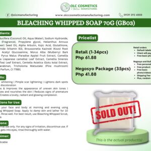 BLEACHING WHIPPED SOAP 70G
