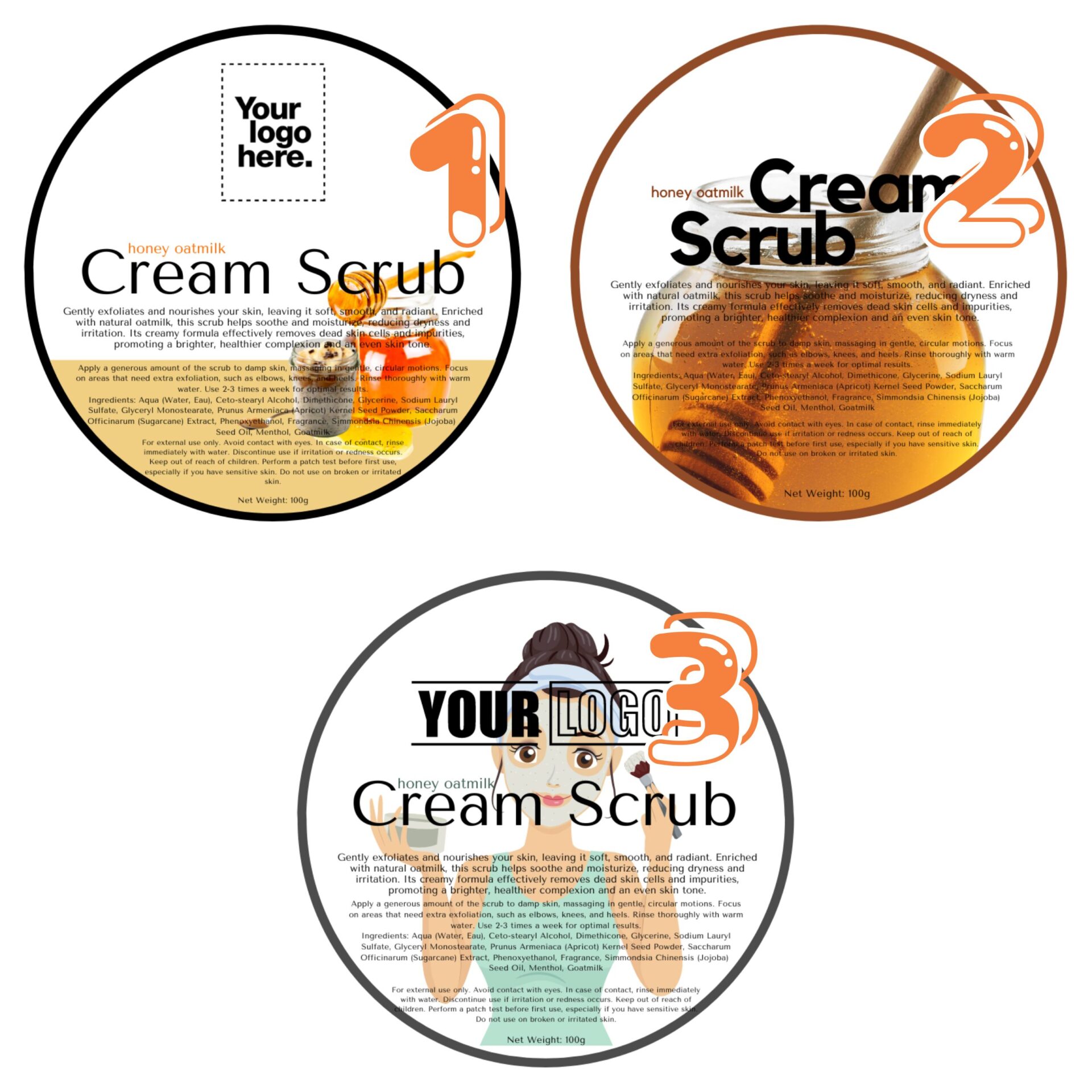 CREAM SCRUB 100G - OATMILK - Image 2