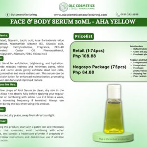 FACE & BODY SERUM 30ML – AHA YELLOW