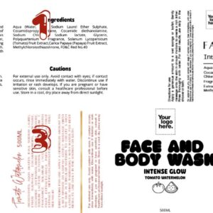 FACE & BODY WASH 500ML – TOMATO WATERMELON