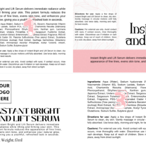 FACE SERUM 17ML – INSTANT BRIGHT & LIFT