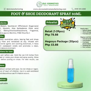 FOOT & SHOE DEODORANT SPRAY 50ML