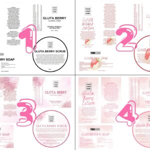 GLUTABERRY BLEACH SET