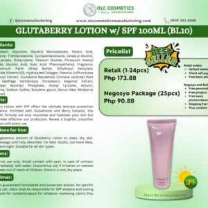 GLUTABERRY LOTION w/ SPF 100ML