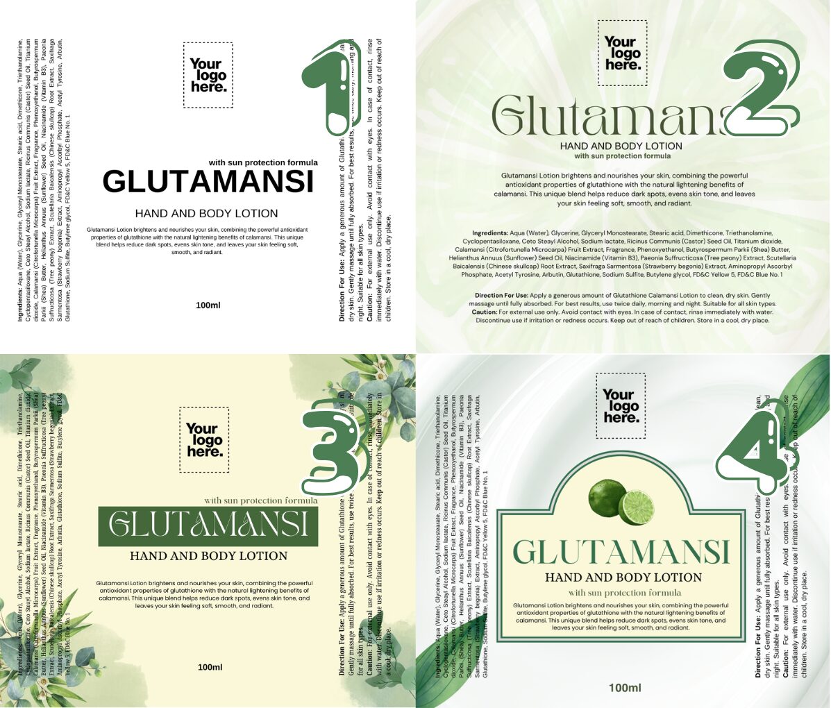GLUTAMANSI LOTION w/ SPF 100ML - Image 2
