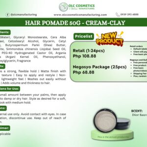 HAIR POMADE 50G – CREAM-CLAY