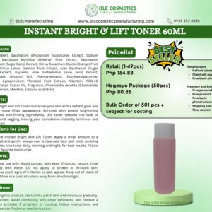 INSTANT BRIGHT & LIFT TONER 60ML