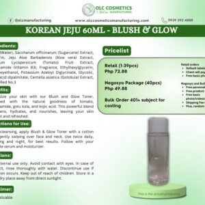 KOREAN JEJU 60ML – BLUSH & GLOW