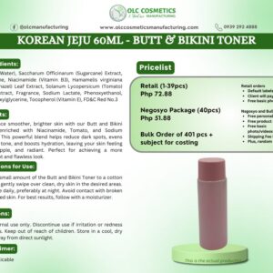 KOREAN JEJU 60ML – BUTT & BIKINI TONER