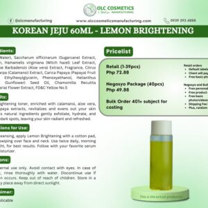 KOREAN JEJU 60ML - LEMON BRIGHTENING