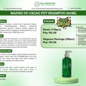 MADRE DE CACAO PET SHAMPOO 250ML