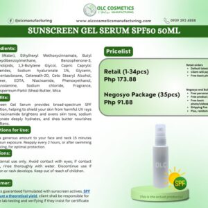 SUNSCREEN GEL SERUM SPF50 50ML