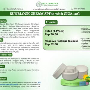 SUNBLOCK CREAM SPF35 with CICA 10G