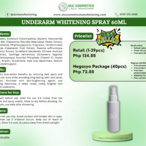 UNDERARM WHITENING SPRAY 60ML