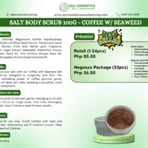SALT BODY SCRUB 100G – COFFEE W/ SEAWEED