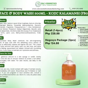 FACE & BODY WASH 500ML – KOJIC KALAMANSI