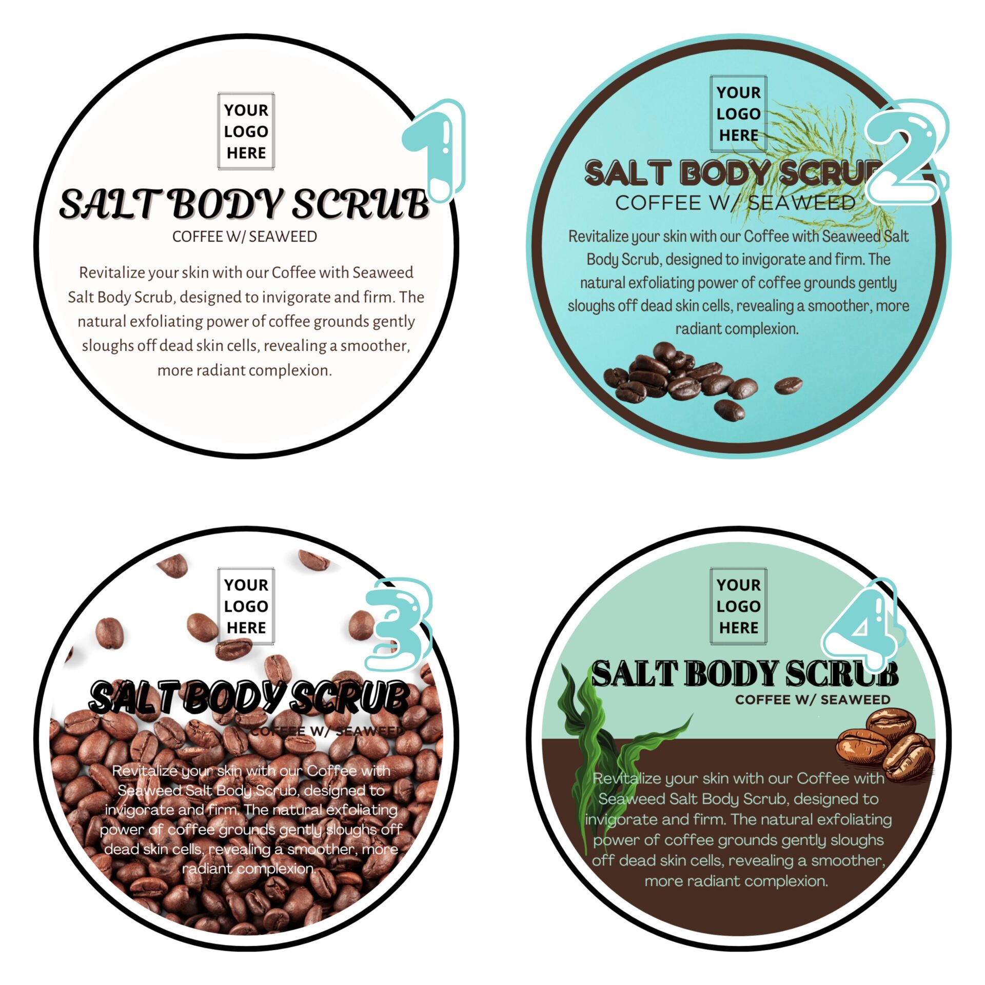 SALT BODY SCRUB 100G - COFFEE W/ SEAWEED - Image 2
