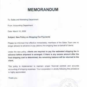 Payment Terms