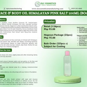 FACE & BODY OIL HIMALAYAN PINK SALT 100ML